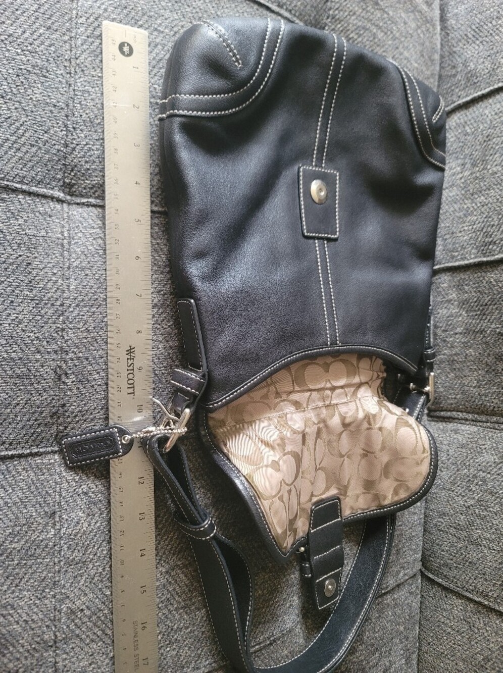 Coach Soho Vintage Leather Hobo Bag 2004 Y2K - Picture 4 of 16